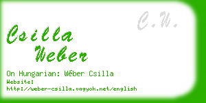 csilla weber business card