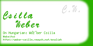 csilla weber business card
